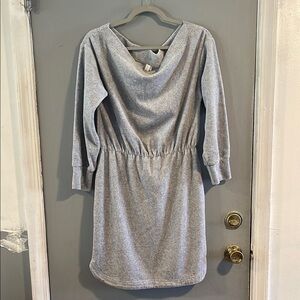 Anthropologie Gray Long Sleeve Dress